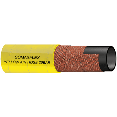 YELLOW AIR HOSE 20bar Wrapped Surface