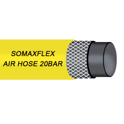 Yellow Air Hose 20BAR Extruded Smooth Surface